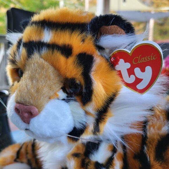 Vintage Ty Classic "Pinstripes" 15" Tiger Plush 2005 - Picture 14 of 16